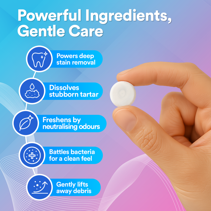 Ultrasonic Denture Cleaning Tablets (Pack of 60)