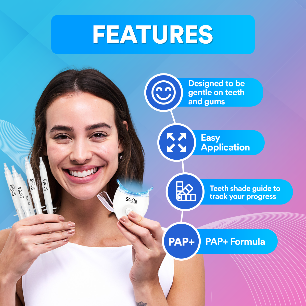 PAP+ tandenbleekset - veganistisch vriendelijk