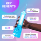 Efficient Water Flosser: Portable Oral Irrigator, Long Battery Life, 3 Pressure Settings, Ideal for Braces & Gum Care DP7