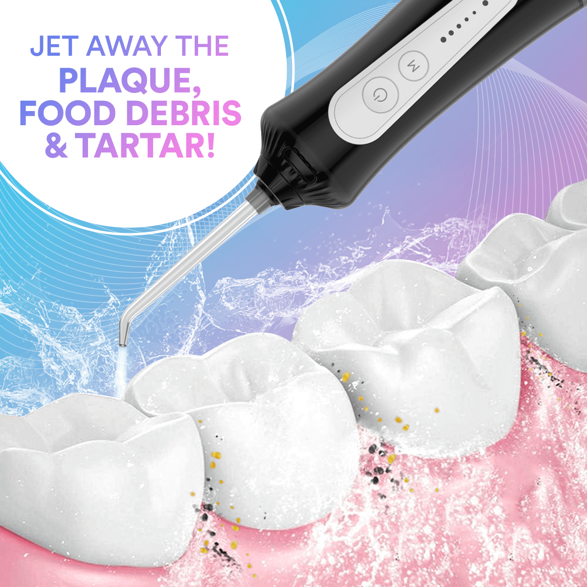Efficient Water Flosser: Portable Oral Irrigator, Long Battery Life, 3 Pressure Settings, Ideal for Braces & Gum Care DP7