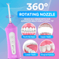 Efficient Water Flosser: Portable Oral Irrigator, Long Battery Life, 3 Pressure Settings, Ideal for Braces & Gum Care DP7
