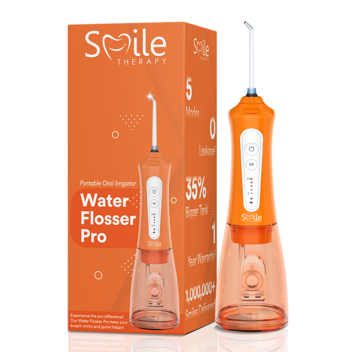 Efficient Water Flosser: Portable Oral Irrigator, Long Battery Life, 3 Pressure Settings, Ideal for Braces & Gum Care DP7