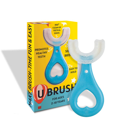 Kids Silicone U Brush: Gentle U-Shaped Toothbrush, Easy & Fun to Use, BPA-Free, Soft Bristles for Children’s Oral Care DP7